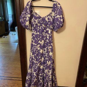 English Factory Purple Floral Maxi Dress